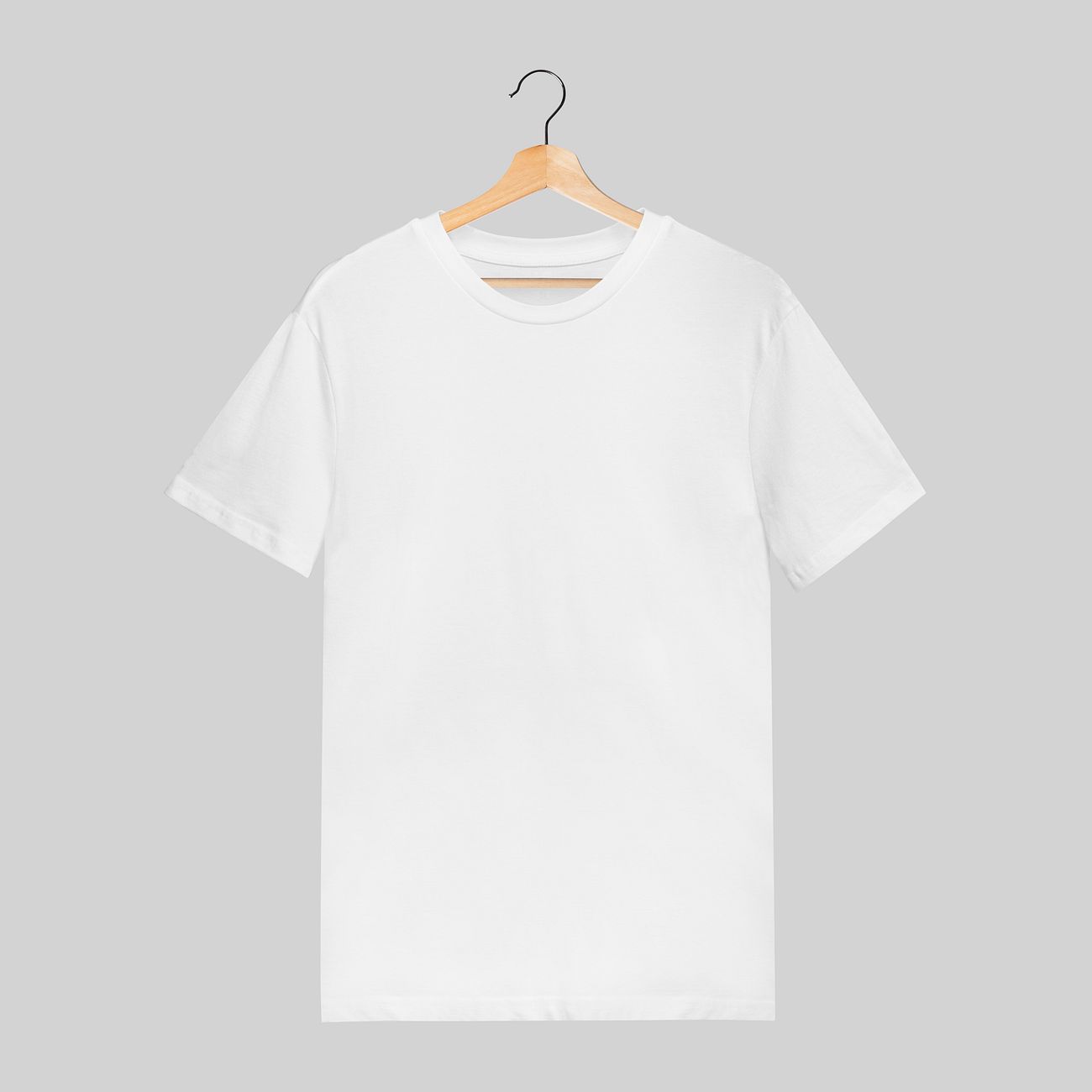 White t-shirt mockup on gray | Premium PSD Mockup - rawpixel