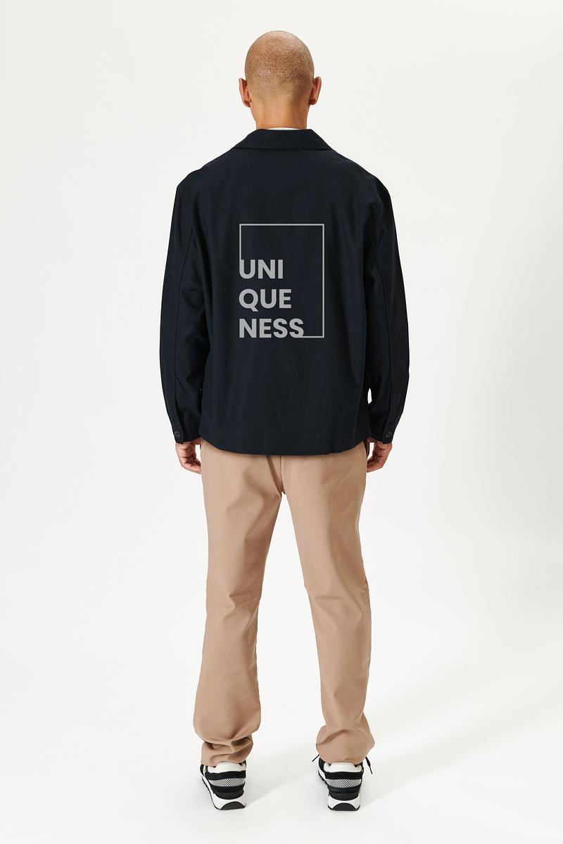 Black jacket template apparel mockup Premium PSD Mockup rawpixel