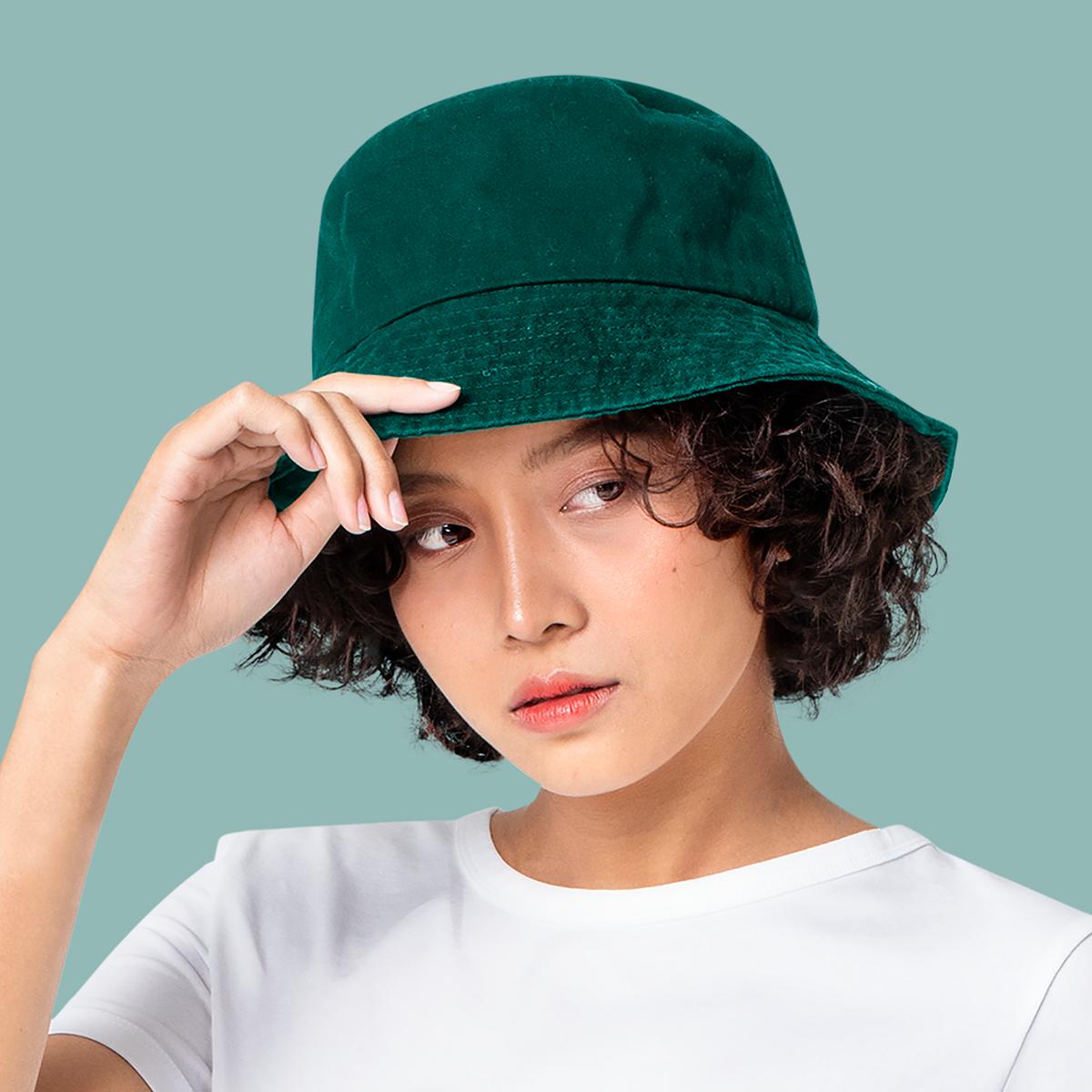 Download Bucket Hat Mockup Psd Women S Street Royalty Free Stock Photo High Resolution Image