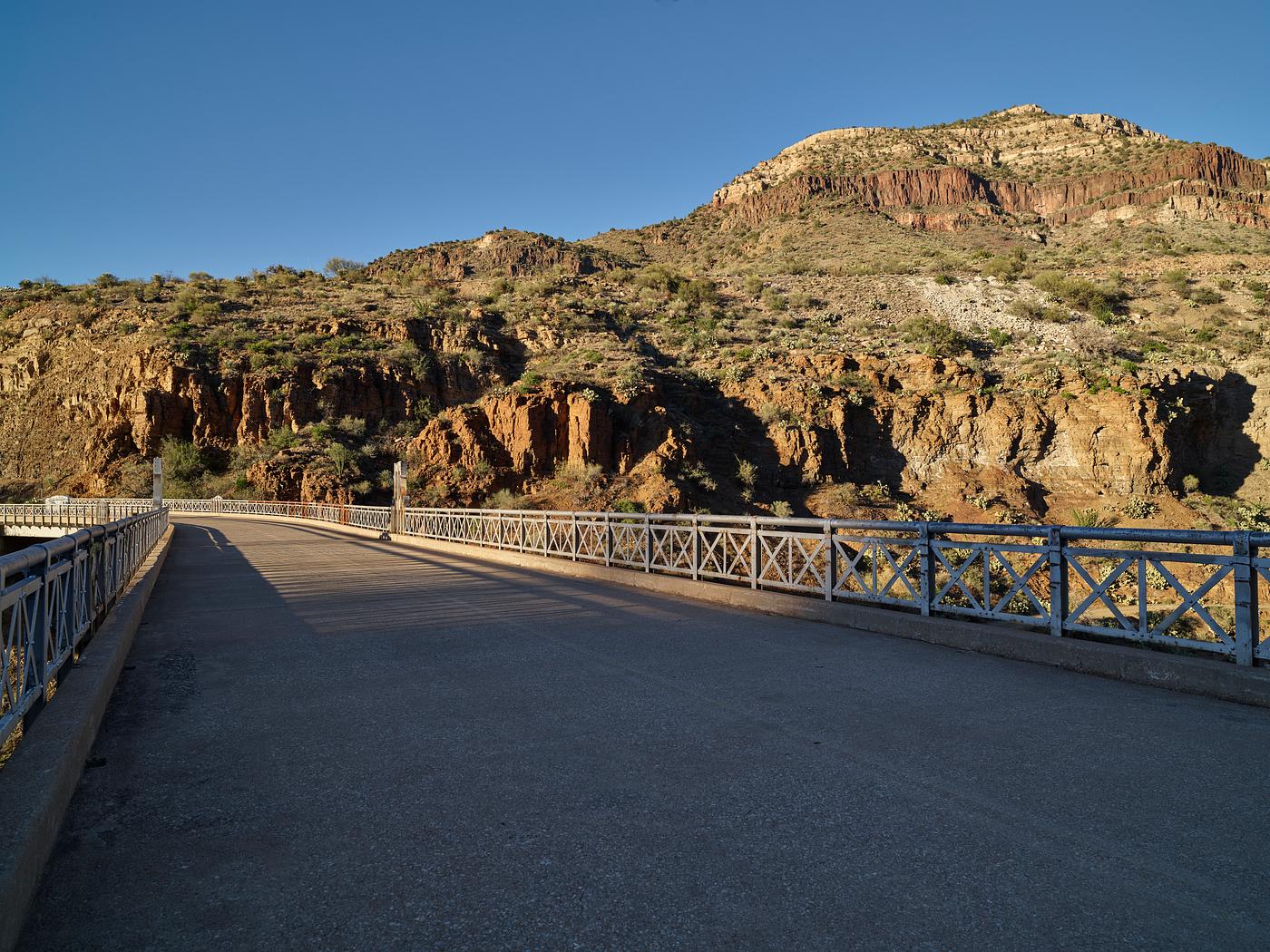 Bridge over the Salt River Canyon, which bisects the entire length of a 32,101-acre wilderness area within the Tonto... Bridge over the Salt River Canyon, which bisects the entire length of a 32,101-acre wilderness area within the Tonto...