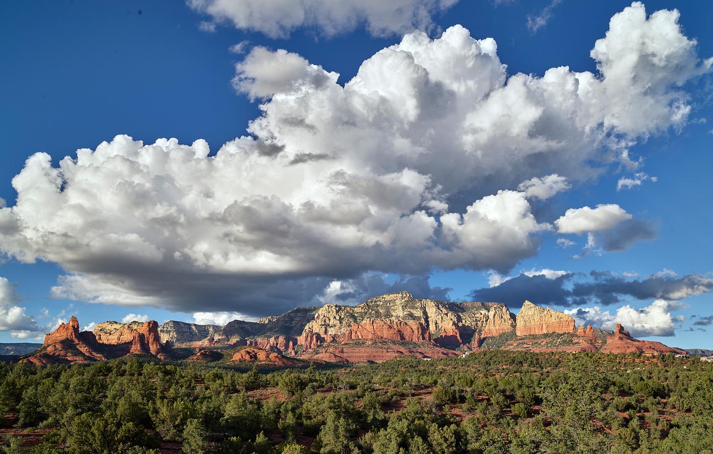 Carol M. Highsmith's Arizona Photograph The famous red-sandstone formations that surround Sedona, Arizona, a popular tourist destination whose main attraction are...