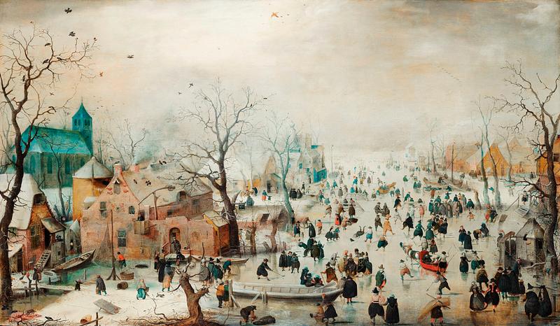 Winter Landscape with Ice Skaters (1608) oil paint on panel by Hendrick Avercamp (1585-1634) Winter Landscape with Ice Skaters (1608) oil paint on panel by Hendrick Avercamp (1585-1634)