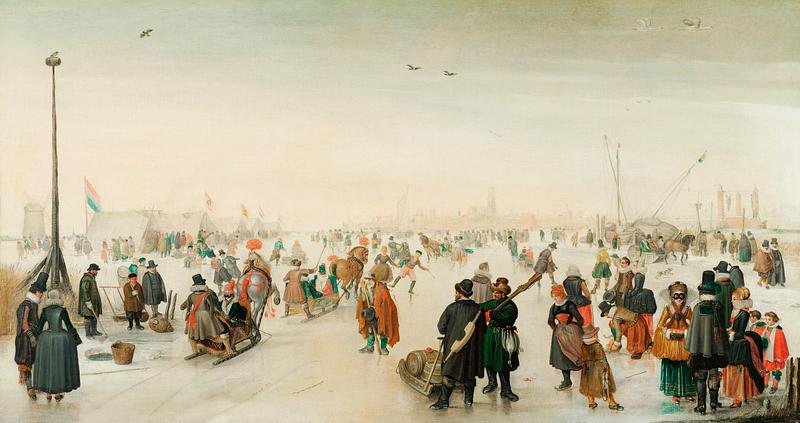 Enjoying the Ice near a Town (1620) oil painted by Hendrick Avercamp (1585-1634) Enjoying the Ice near a Town (1620) oil painted by Hendrick Avercamp (1585-1634)