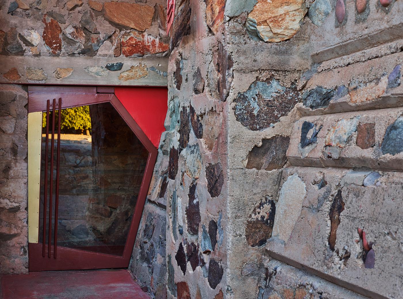 Carol M. Highsmith's Arizona Photograph Entrance to the kitchen at Taliesin West, renowned architect Frank Lloyd Wright's winter home and school in the desert...