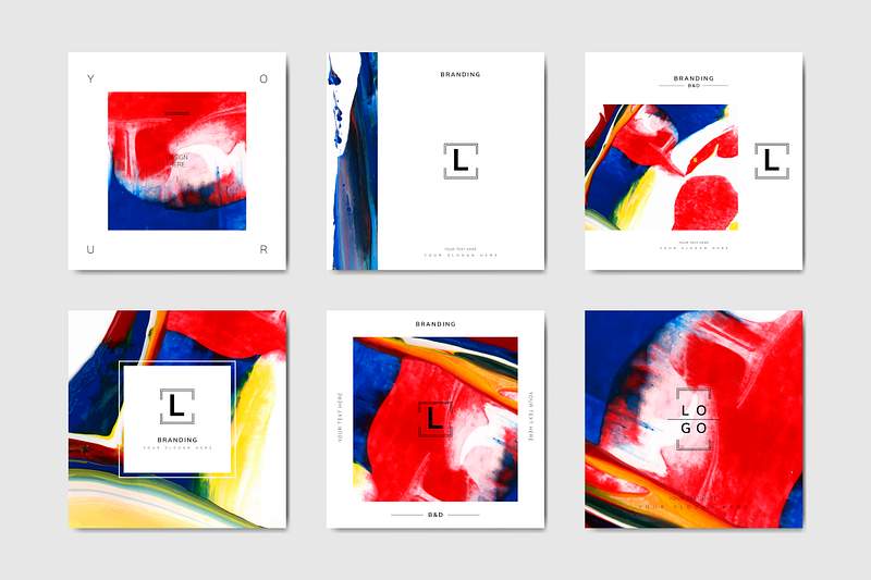 Social Media Templates Royalty Free Stock Vectors Rawpixel