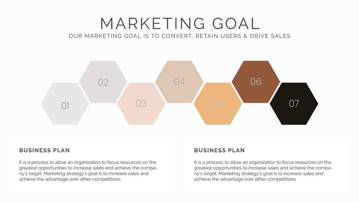 Marketing Goal Vector Presentation Editable Template Marketing Goal Vector Presentation Editable Template
