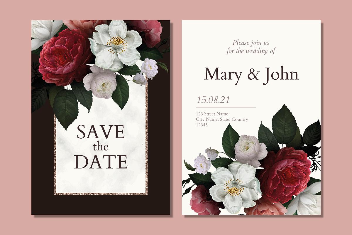 Invitation Card Templates Royalty Free Stock Vectors Rawpixel