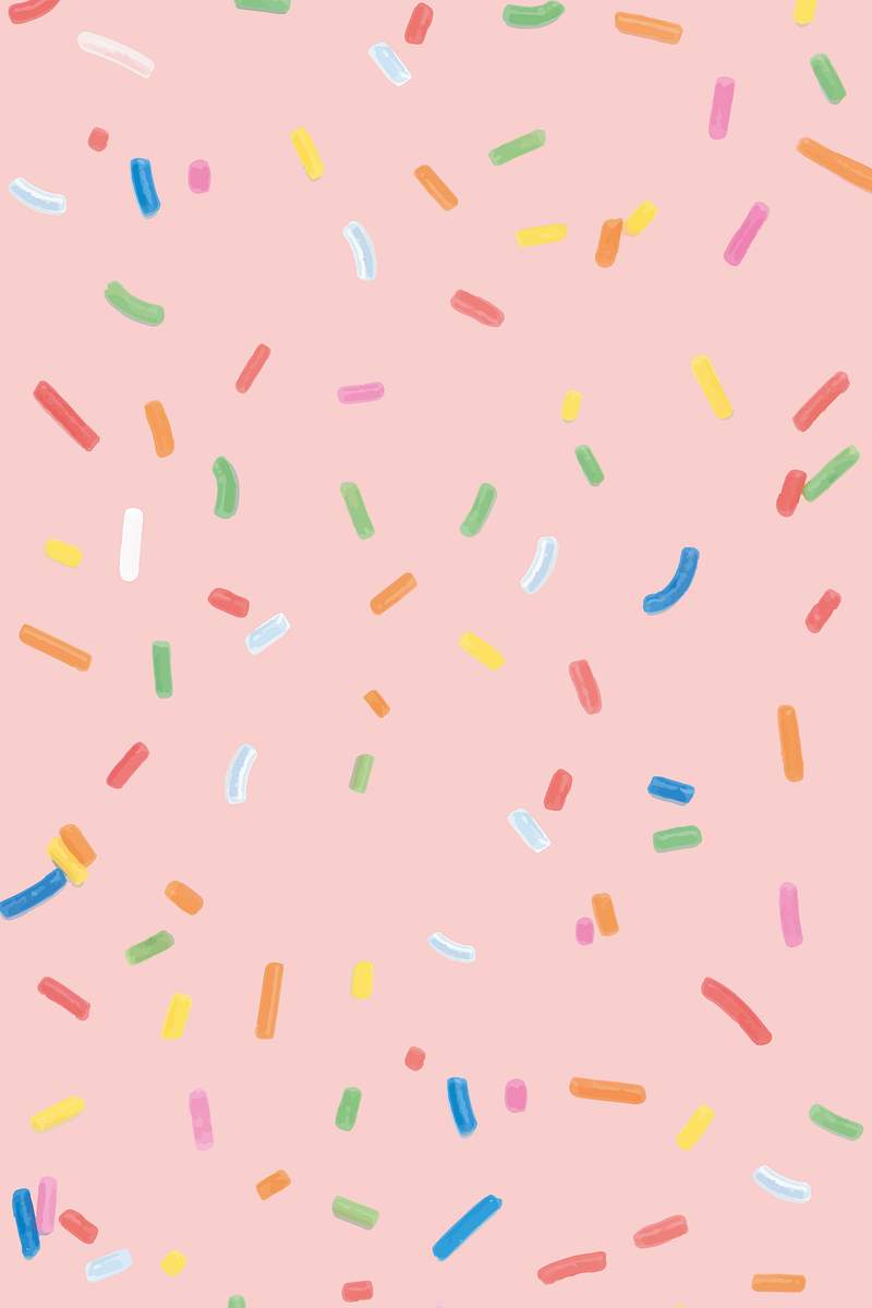 Confetti sprinkles wallpaper background vector | Free Vector - rawpixel
