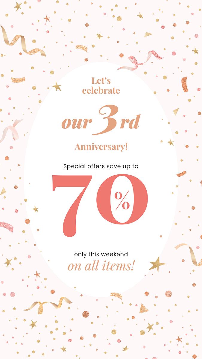Anniversary sale template vector with 70 Free Vector Template rawpixel Anniversary sale template vector with 70 Free Vector Template rawpixel