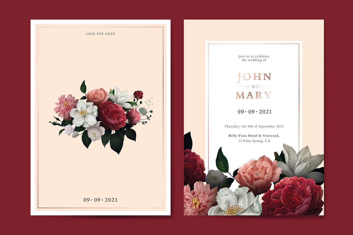 Invitation Card Templates Royalty Free Stock Vectors Rawpixel