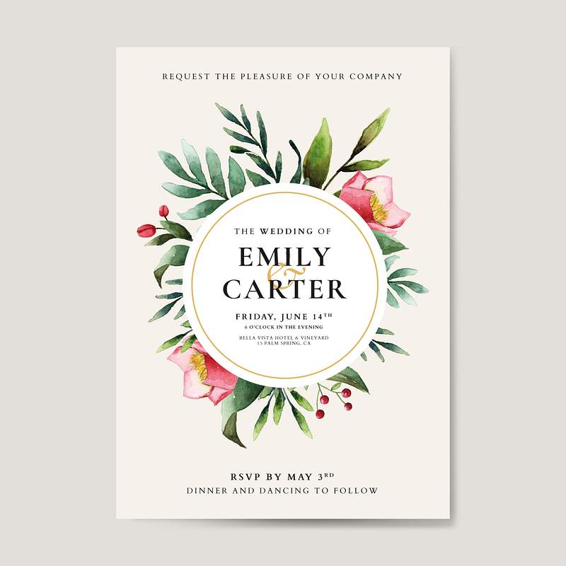 Invitation Card Templates Royalty Free Stock Vectors Rawpixel