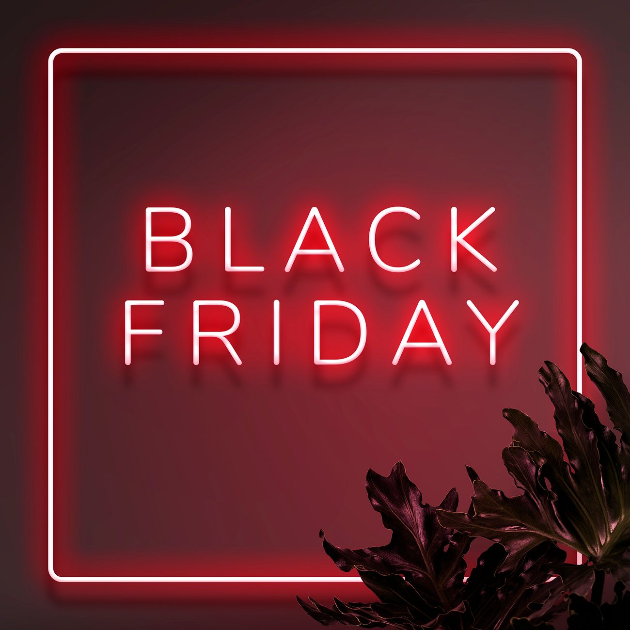 Download Stylish neon light frame mockup | Royalty free psd mockup - 1224802
