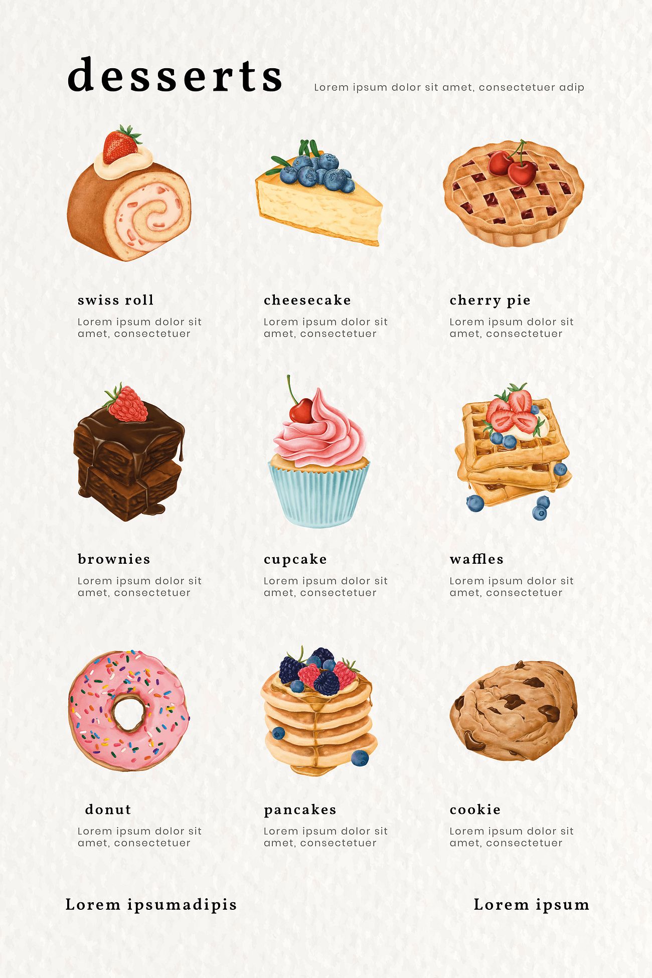 Dessert menu drawing template Royalty free vector 2229975 Dessert menu drawing template Royalty free vector 2229975