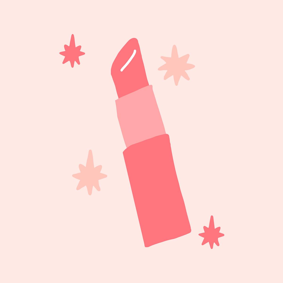Lipstick sticker collage element psd | Free PSD - rawpixel