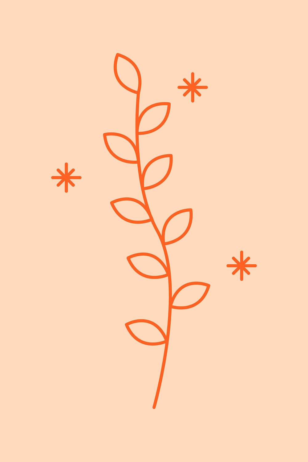Leaf aesthetic sticker psd, design | Free PSD - rawpixel