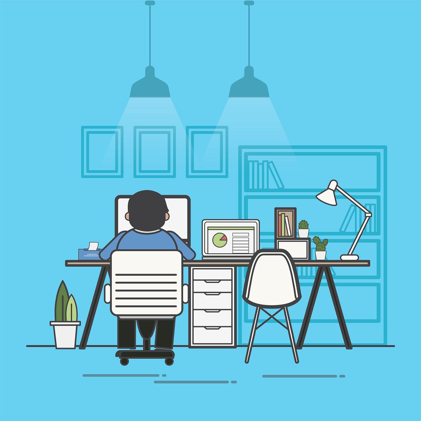 Illustration of office worker avatar - office, alone, avatar, business, cartoon, character, drawing, employee, flat, graphic... Illustration of office worker avatar - office, alone, avatar, business, cartoon, character, drawing, employee, flat, graphic...