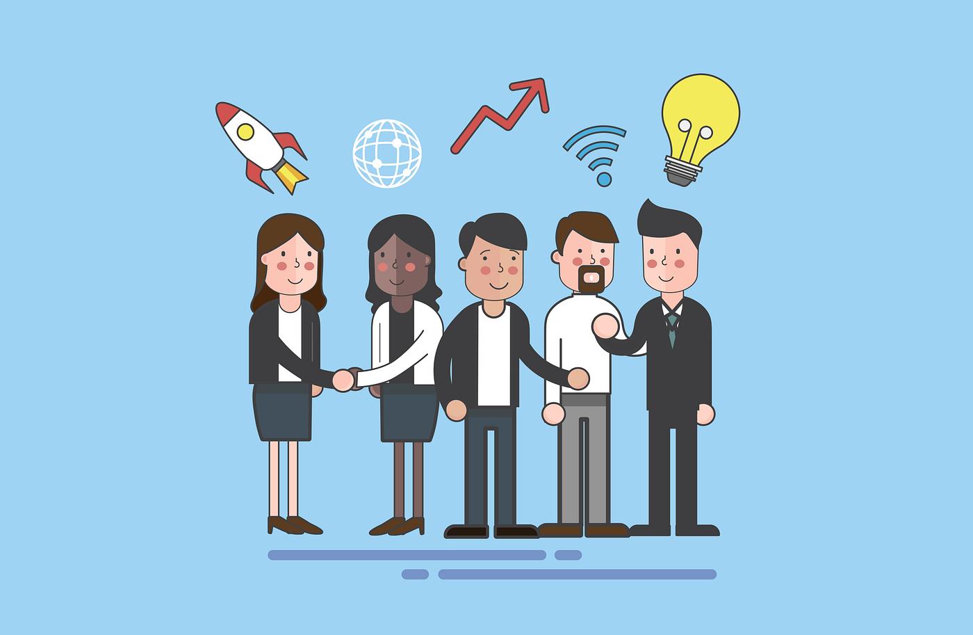 Vector of business people - business, cartoon, character, communication, corporate, diversity, drawing, employee, flat,... Vector of business people - business, cartoon, character, communication, corporate, diversity, drawing, employee, flat,...