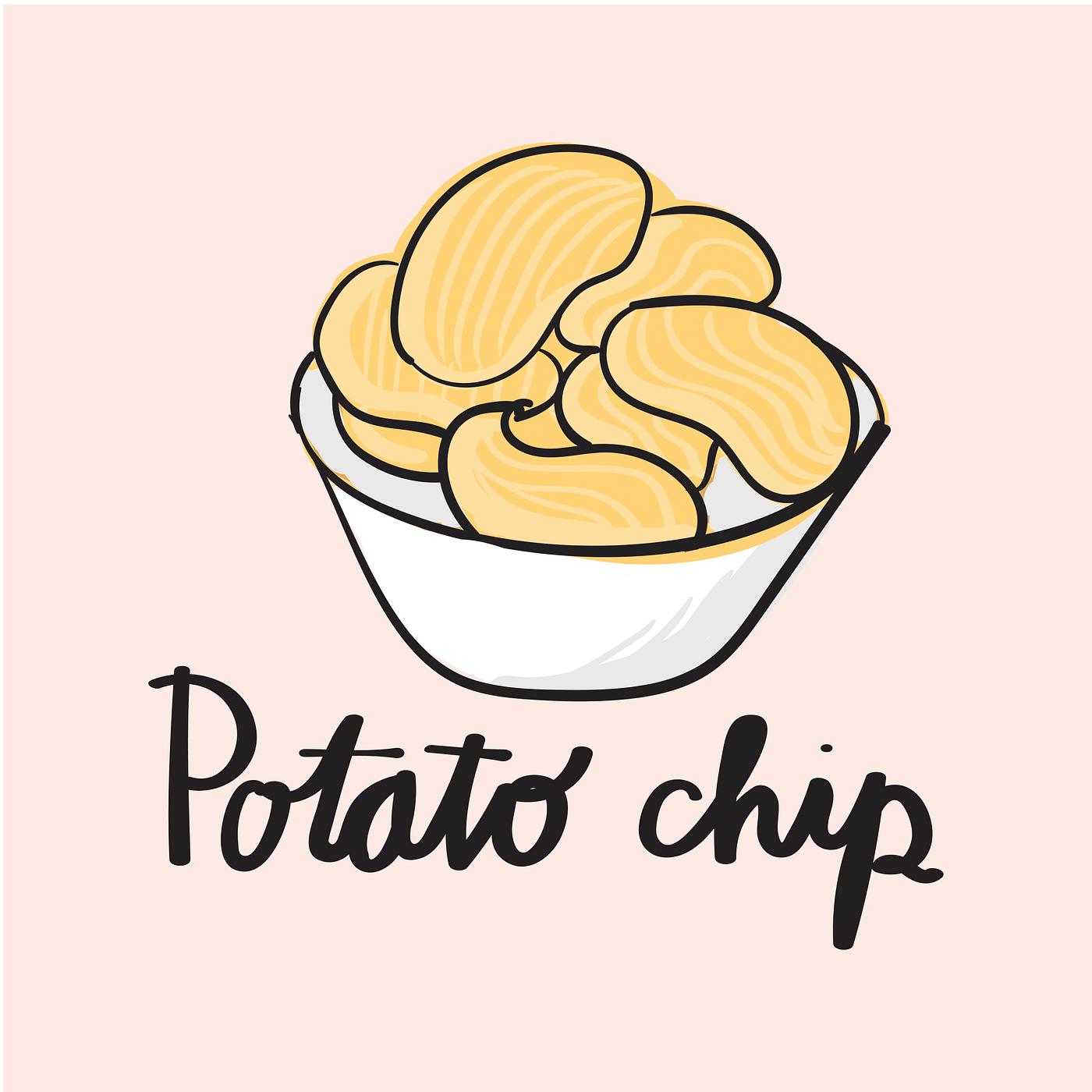 Illustration drawing style of potato chips | Free stock vector - 60145
