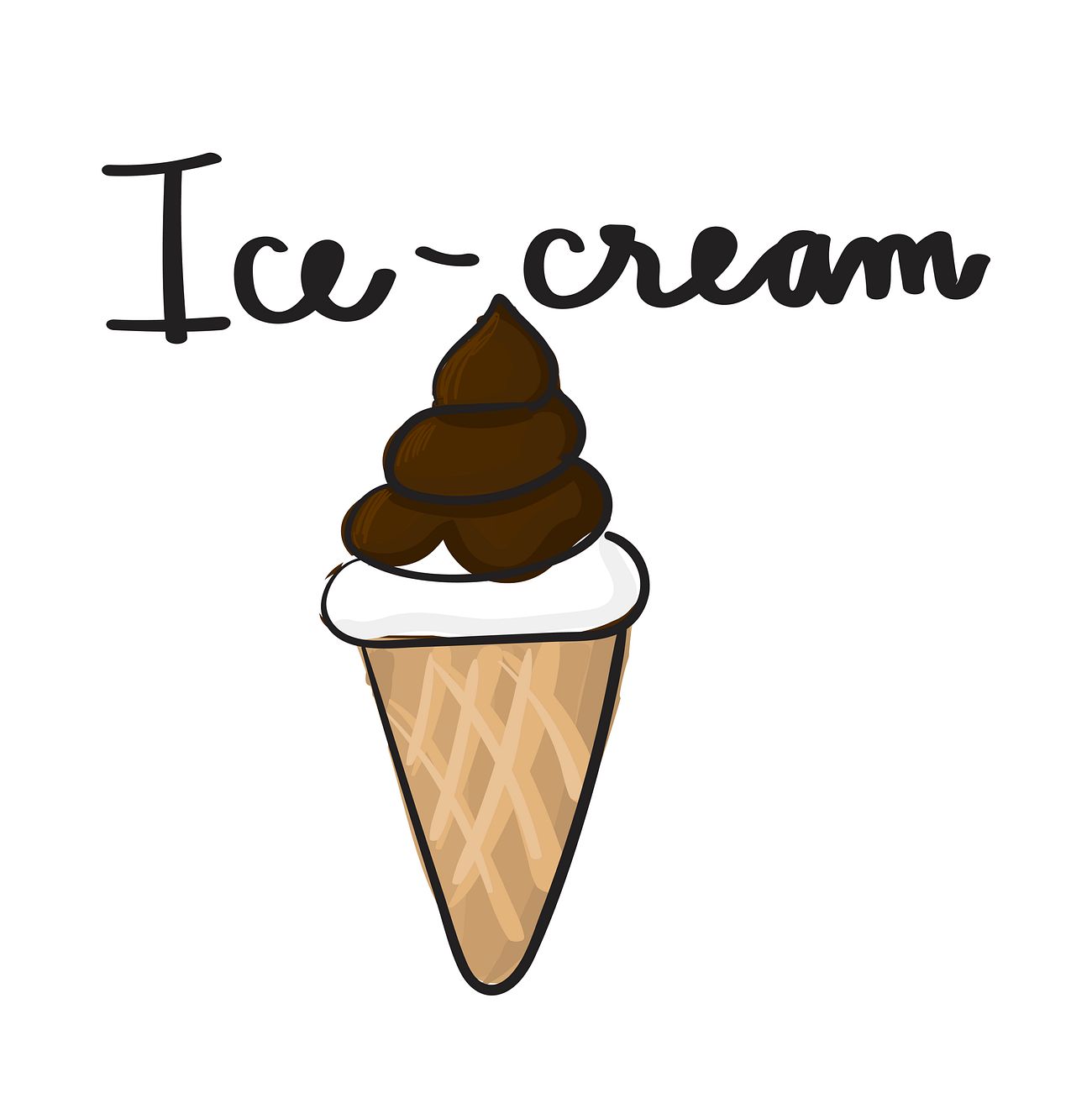 Illustration drawing style of ice cream | Free vector - 60195