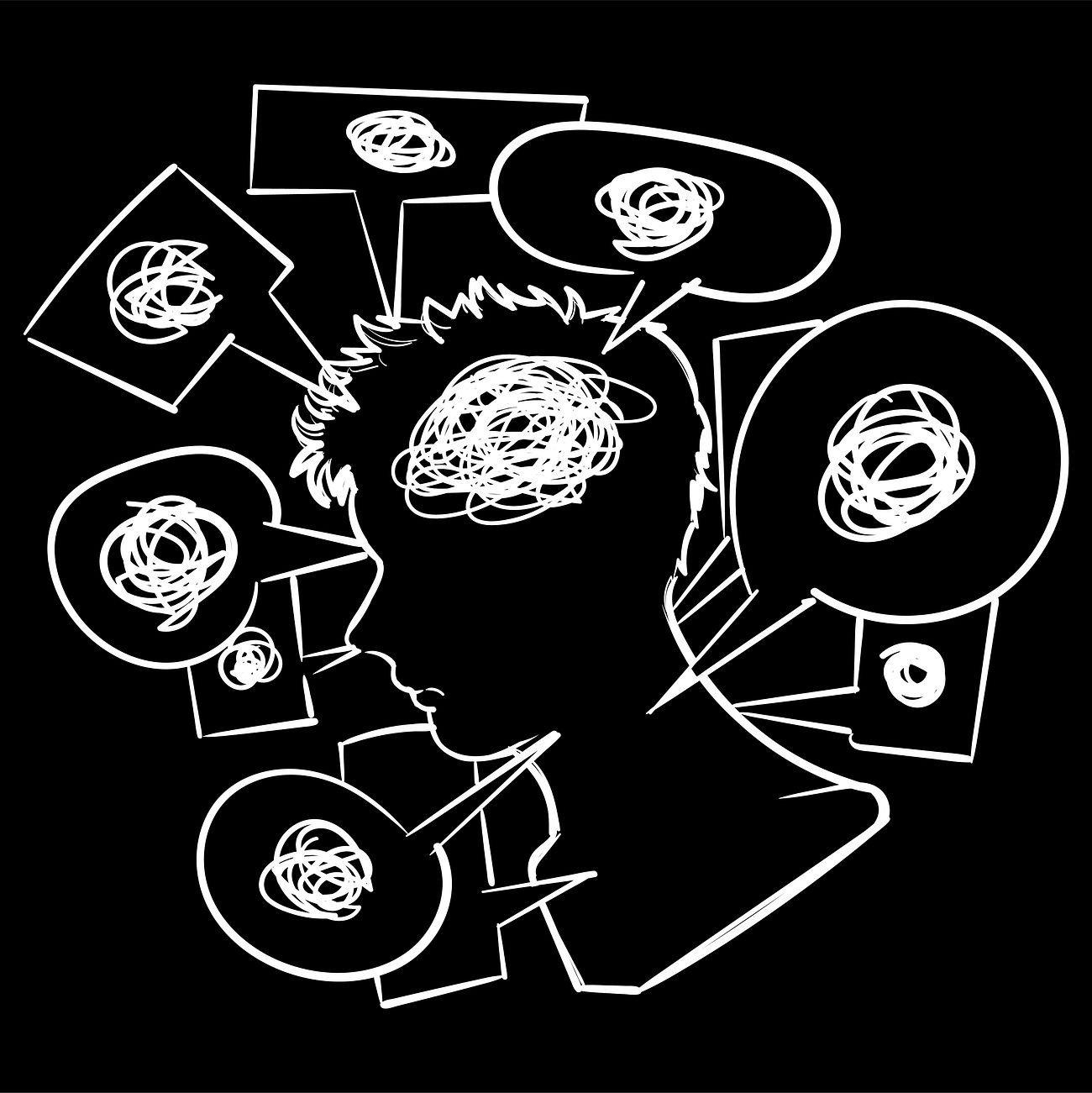 Hand drawing illustration of communication… | Royalty free stock vector