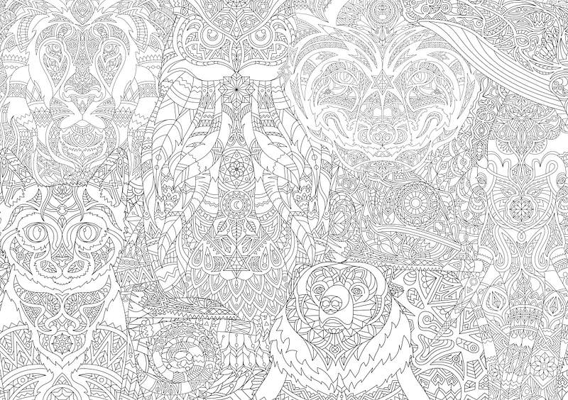 Free Printable Coloring High Resolution Royalty Free Stock