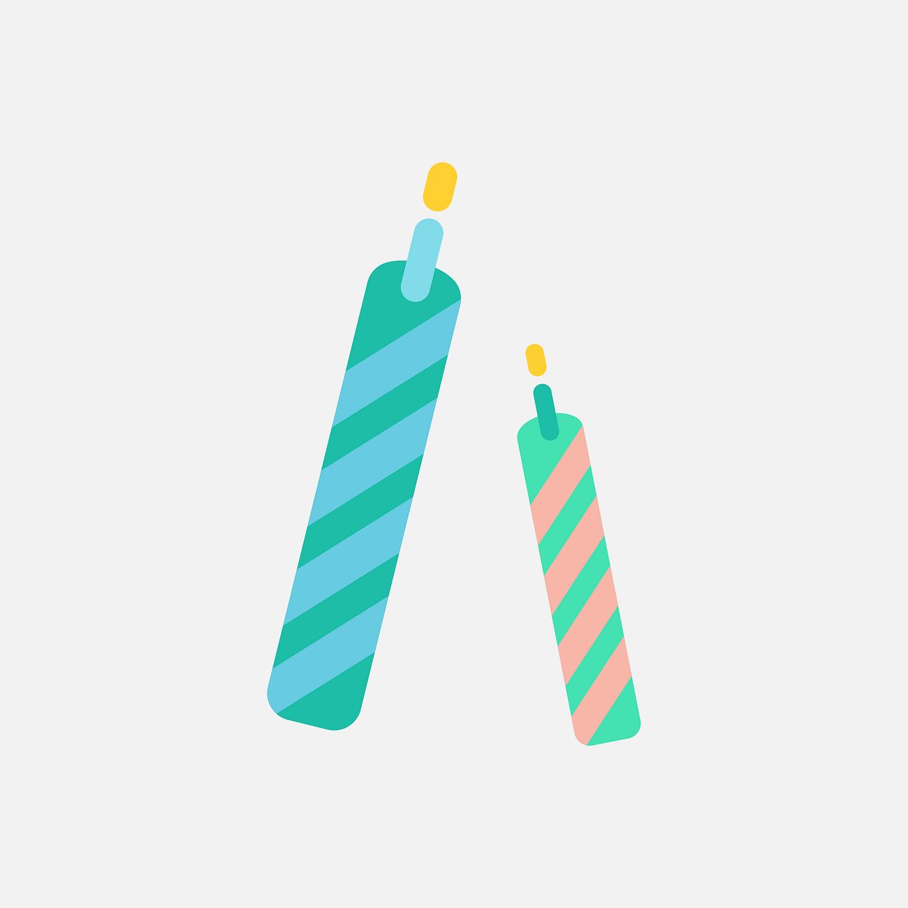 Download Illustration of birthday candles icon | Free vector - 380742