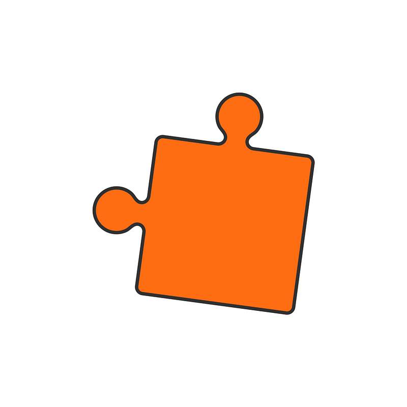 Illustration of a jigsaw puzzle piece