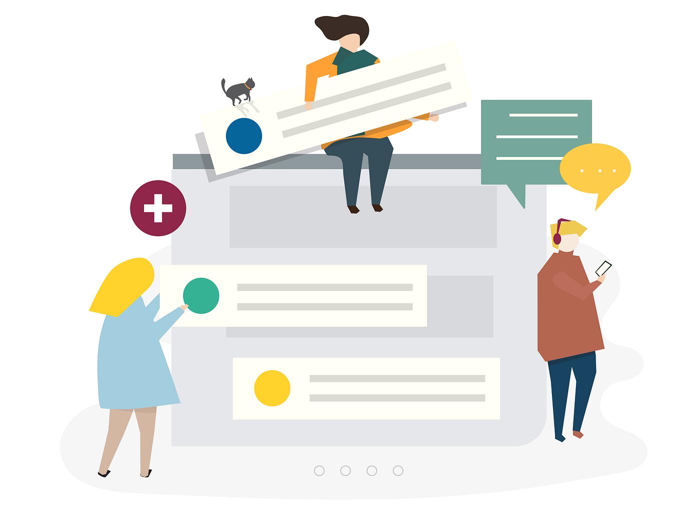 illustration of avatar social
