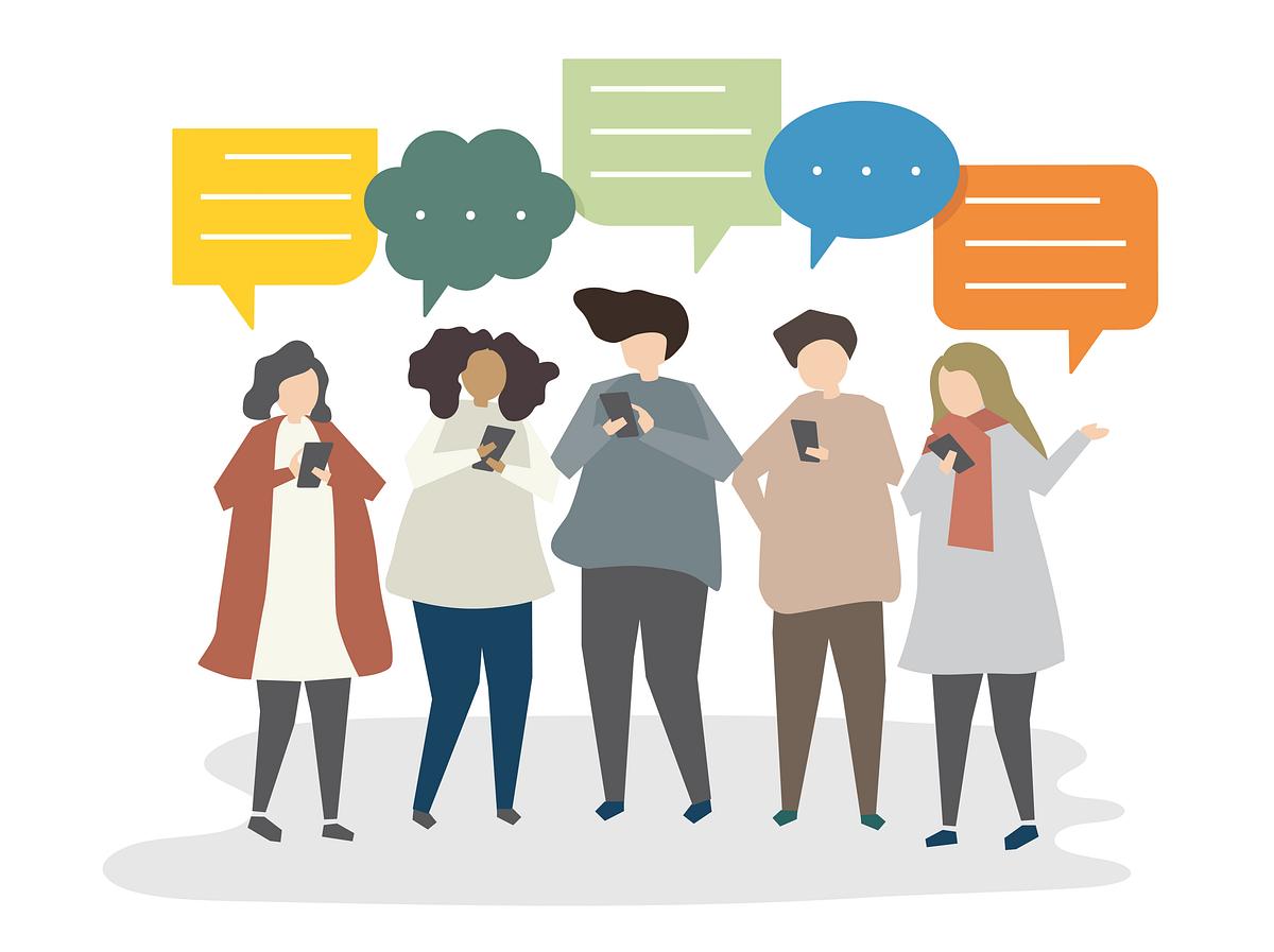illustration of avatar social
