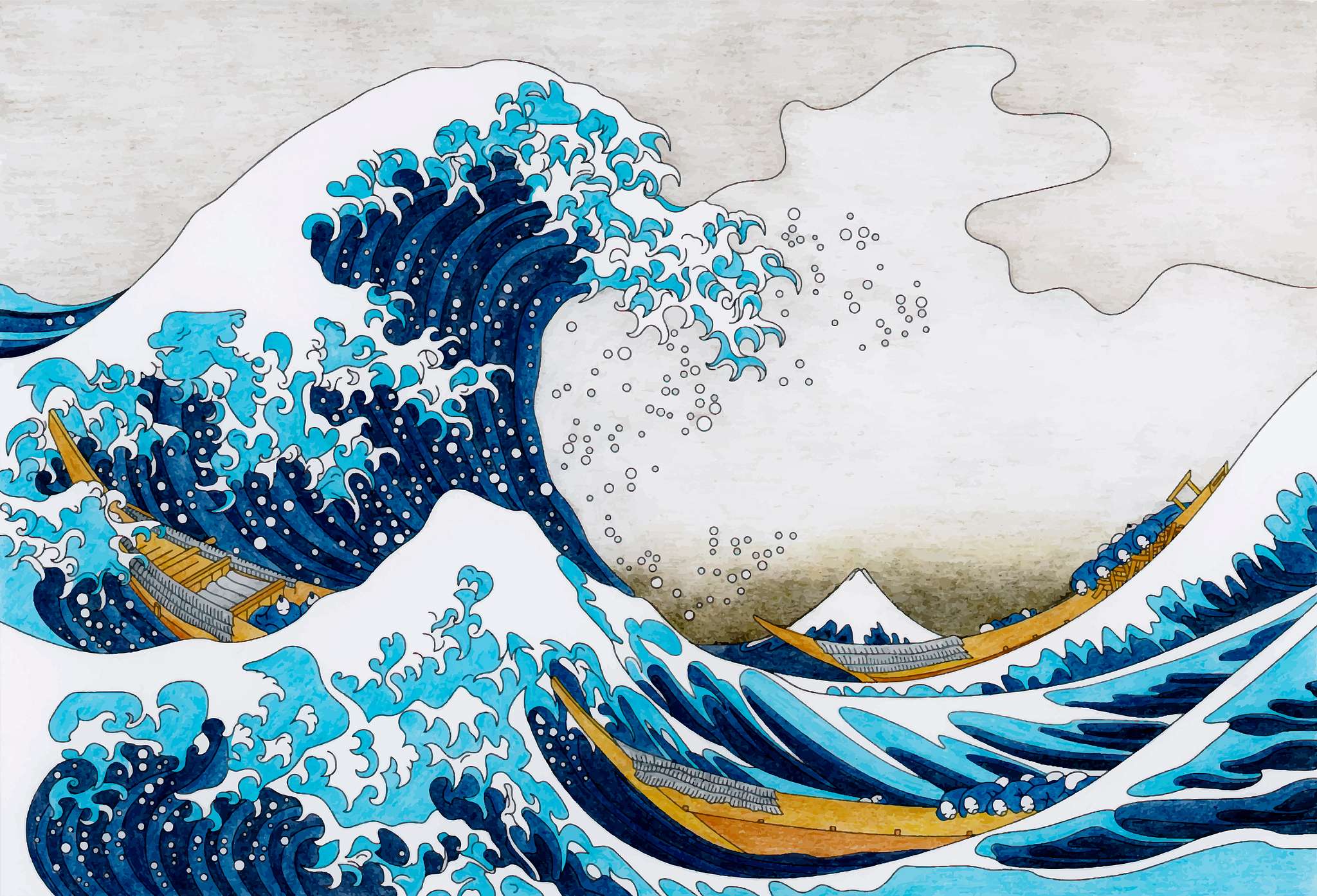 The Great Wave of Kanagawa (18291833) by Katsushika