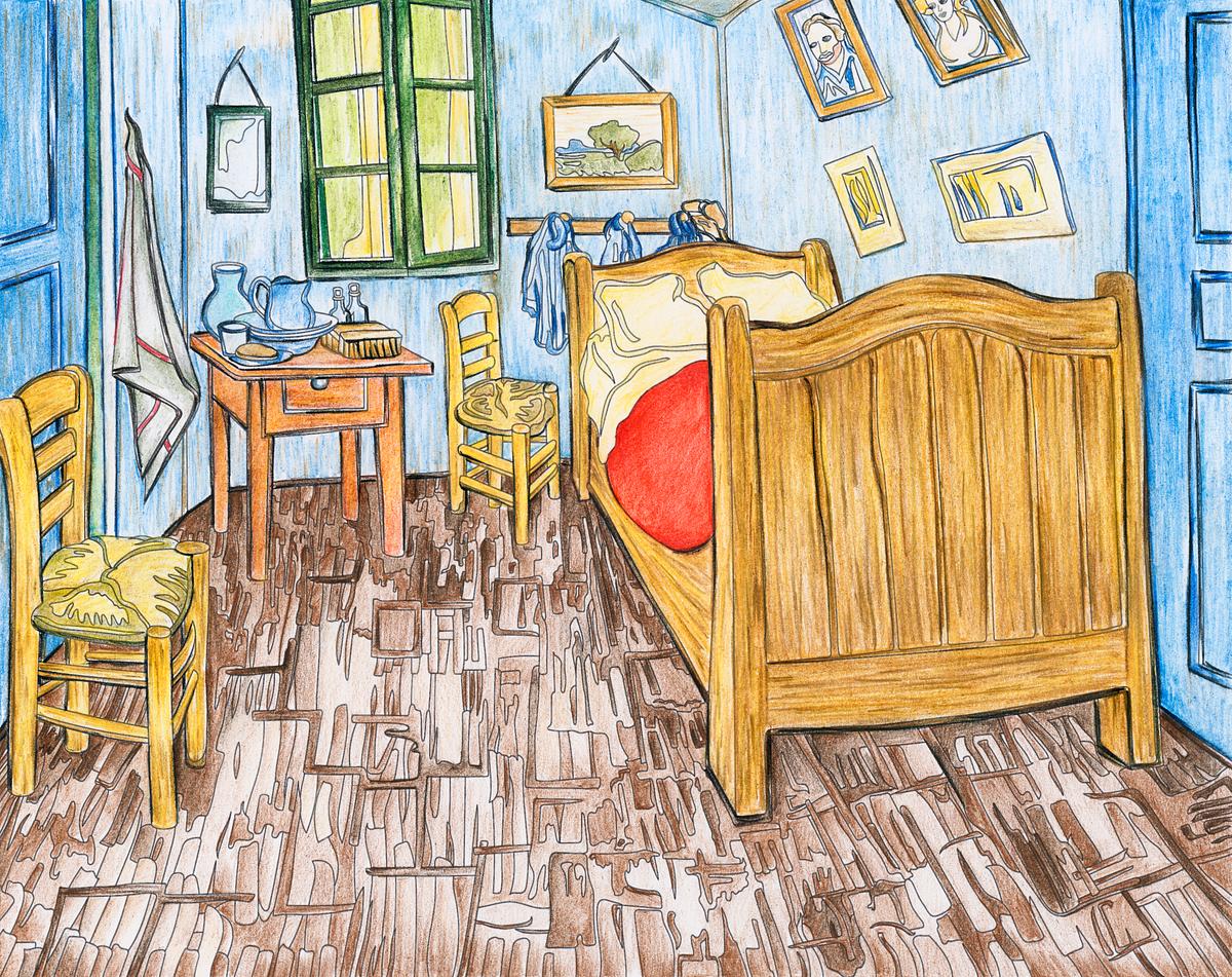 Bedroom In Arles 1888 By Vincent Van Gogh A Free Stock