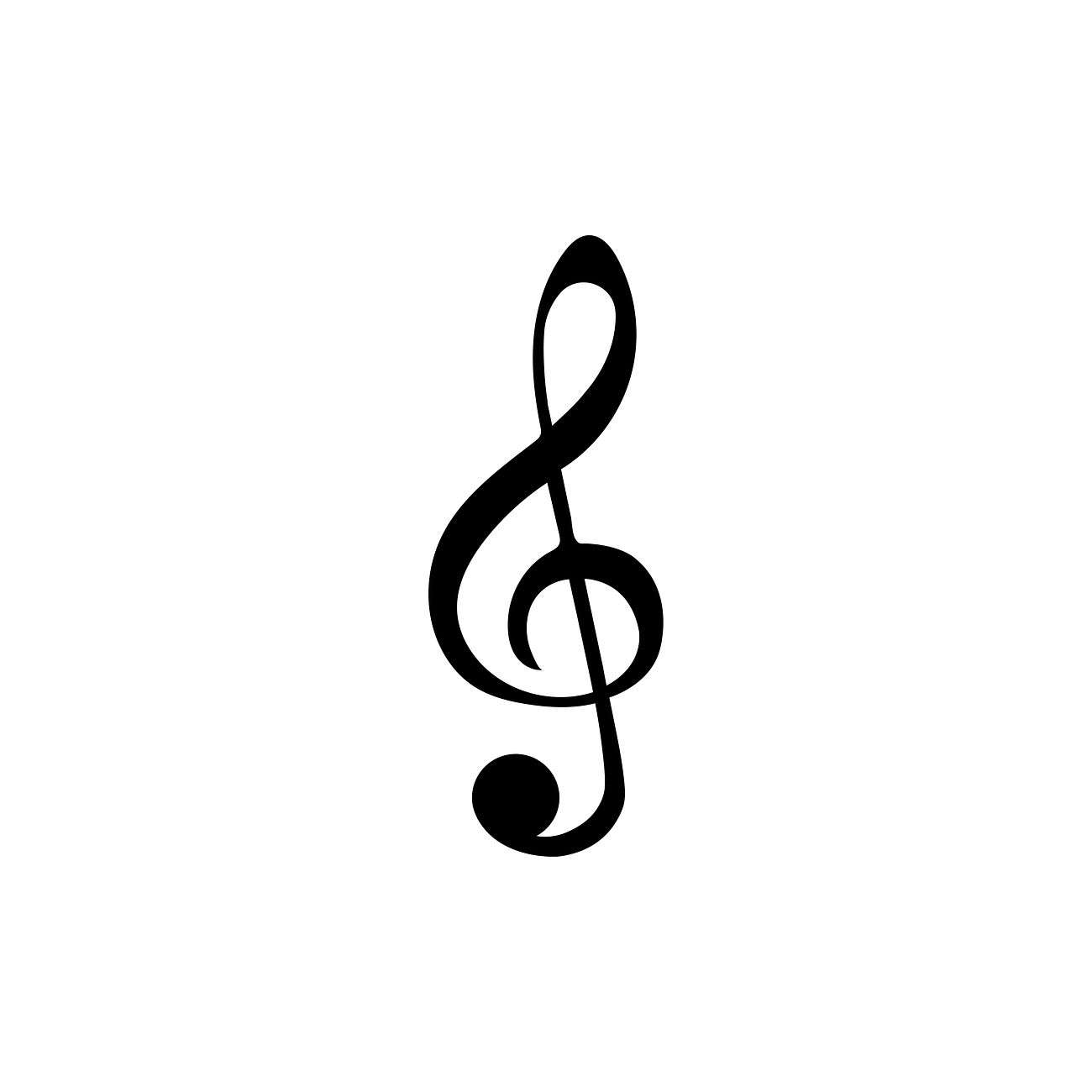 Illustration of a treble clef musical note | Free vector - 412409