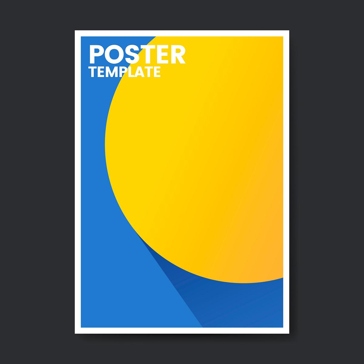 pop color poster template