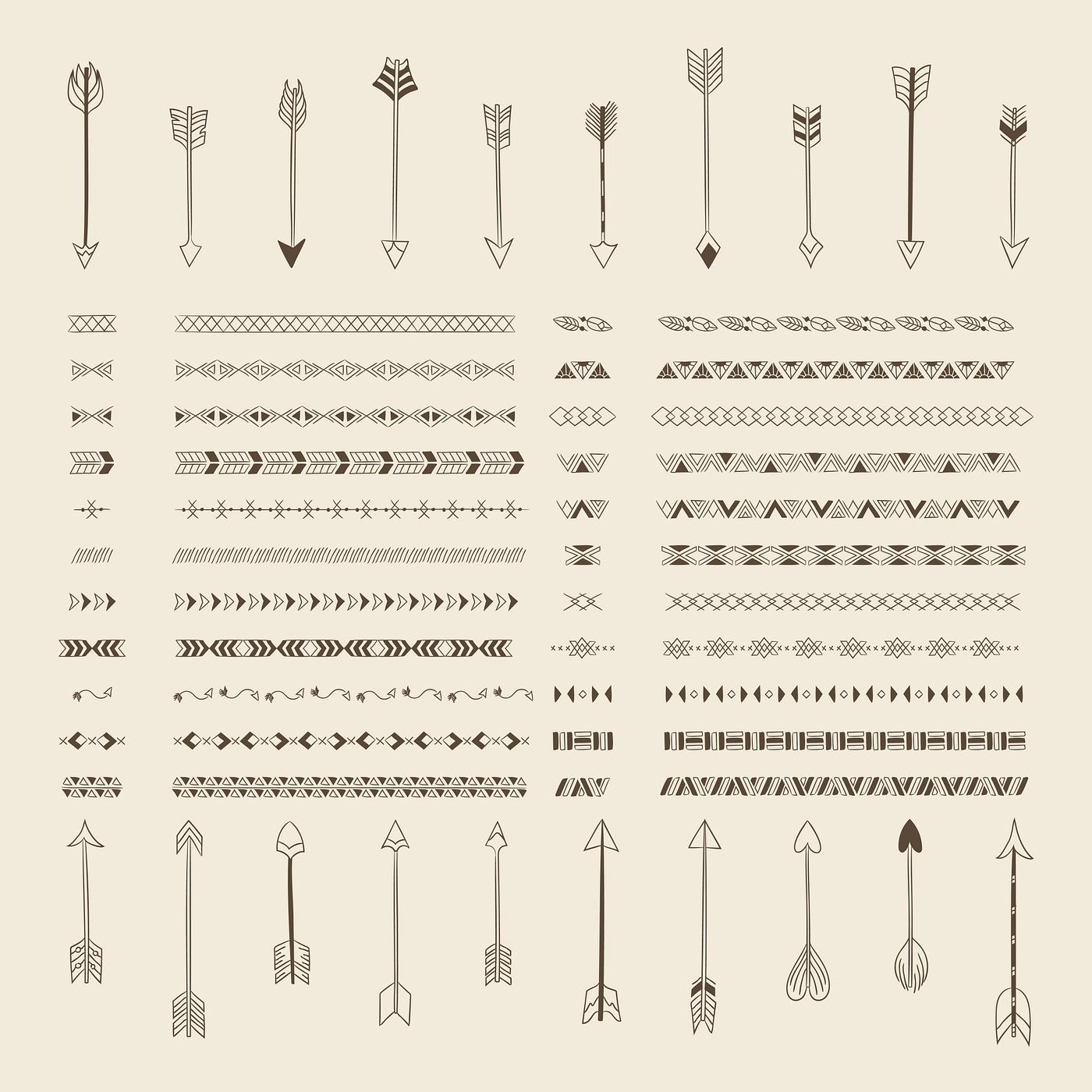 Divider Line Design Elements Vector Collectio Royalty Free