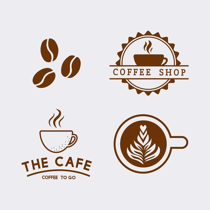 How To Create An Effective Restaurant Logo 2 Set of coffee elements and coffee accessories vector