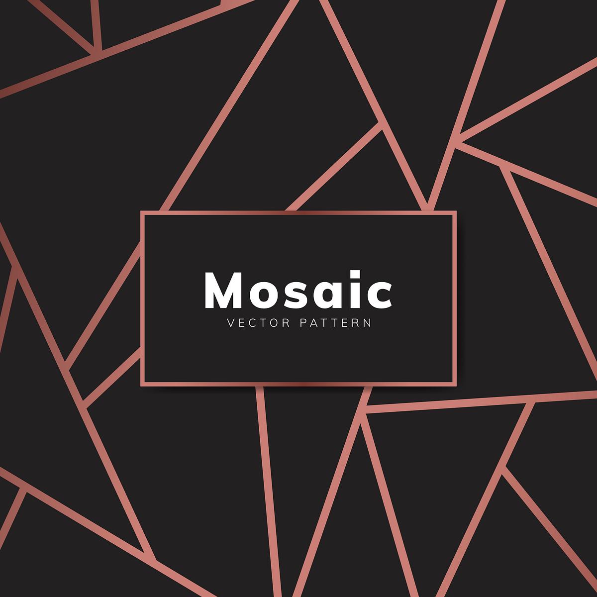 Modern mosaic wallpaper in rose gold and blac Free stock Modern mosaic wallpaper in rose gold and blac Free stock