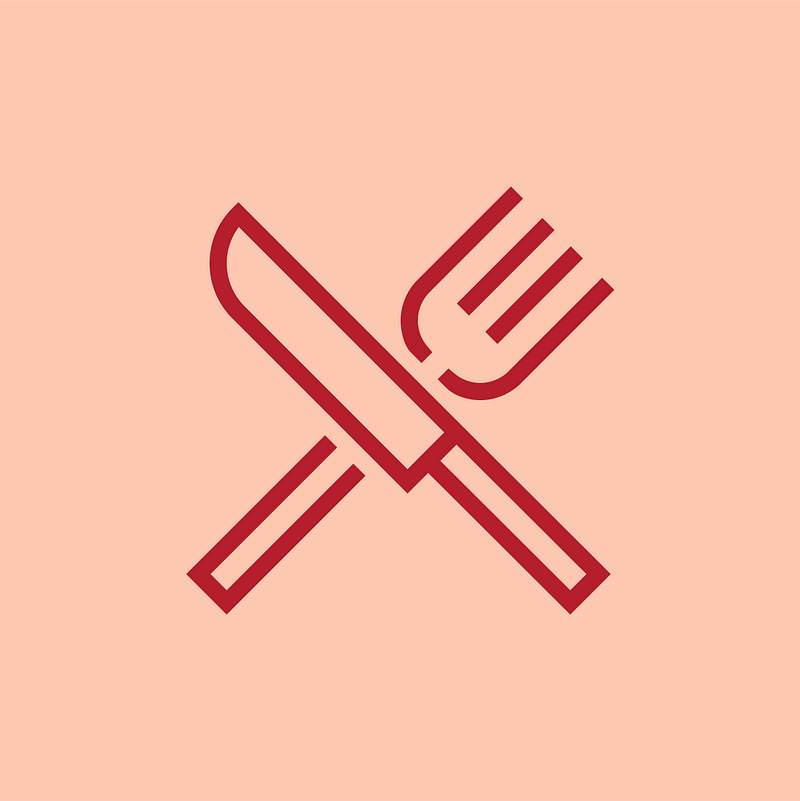 Fork and knife restaurant icon vector 