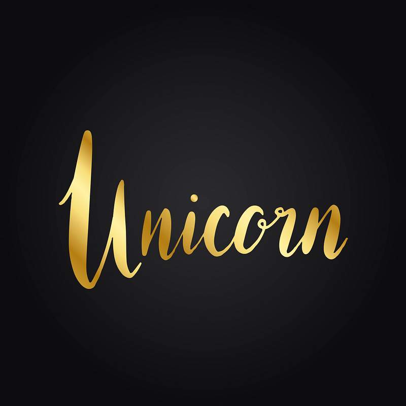 Unicorn handwritten typography style vector | Free Vector - rawpixel