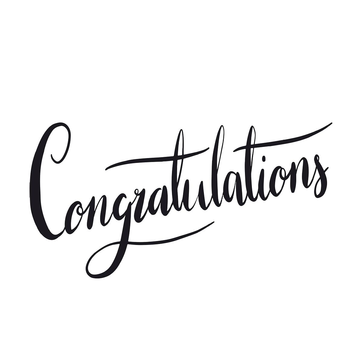 Congratulations Font Style canvasisto