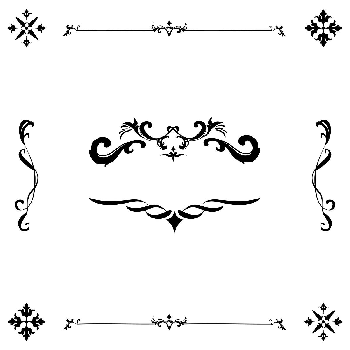 Download Vintage flourish ornament frame vector | Royalty free ...
