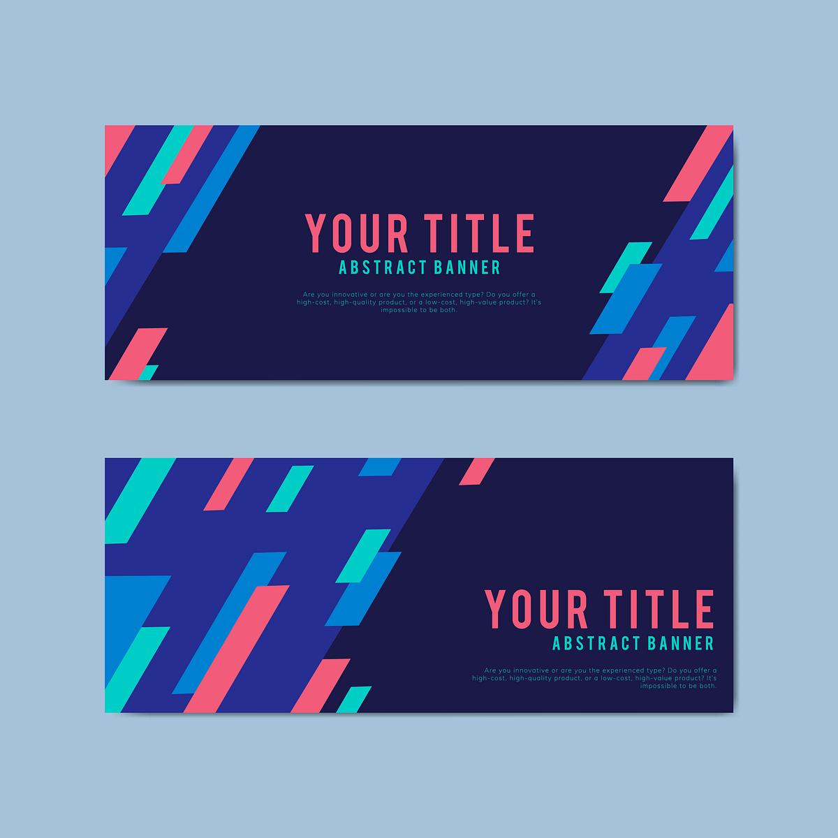 colorful and abstract banner