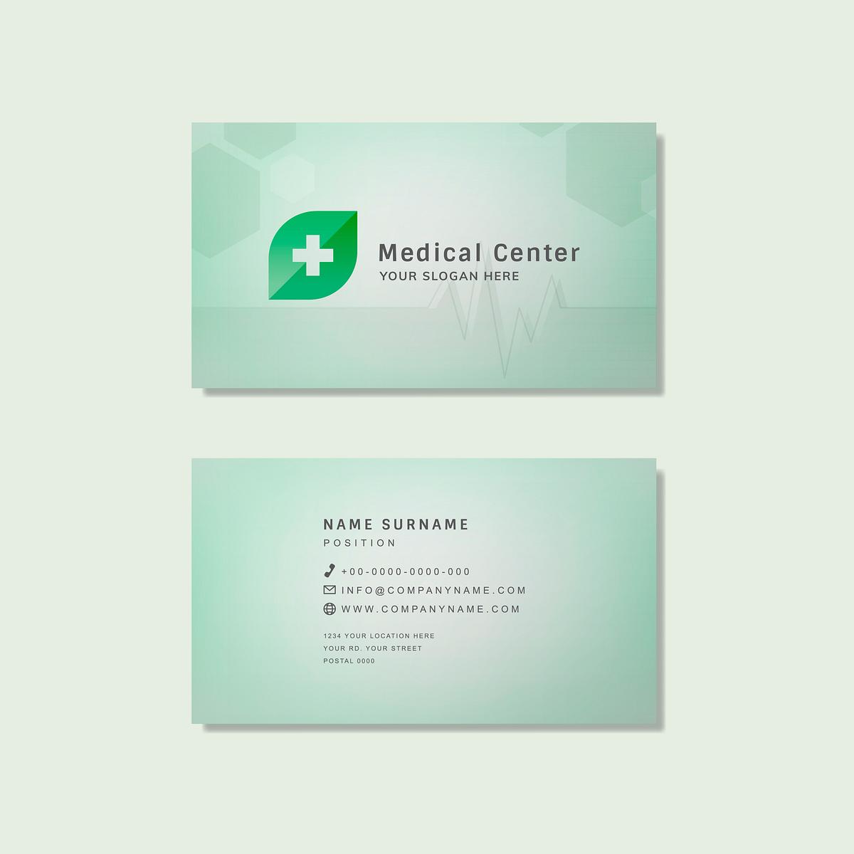 26 Medical Business Card Templates Psd Publisher Ms Word