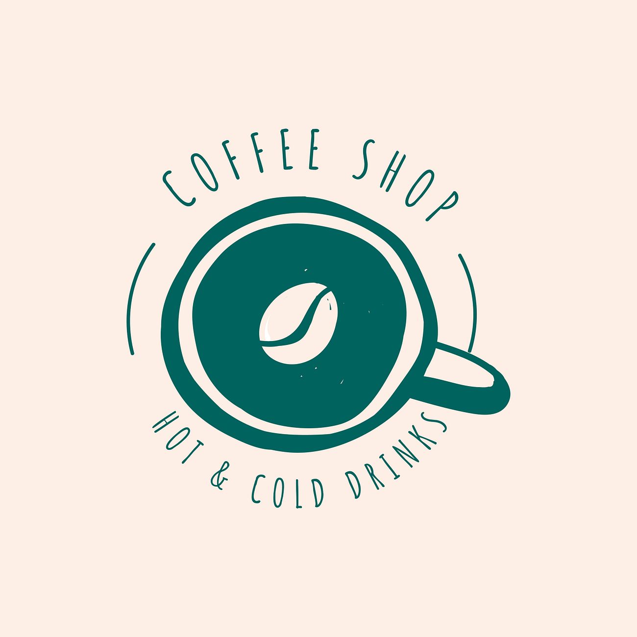 Download Coffee shop cafe logo vector | Free vector - 520734