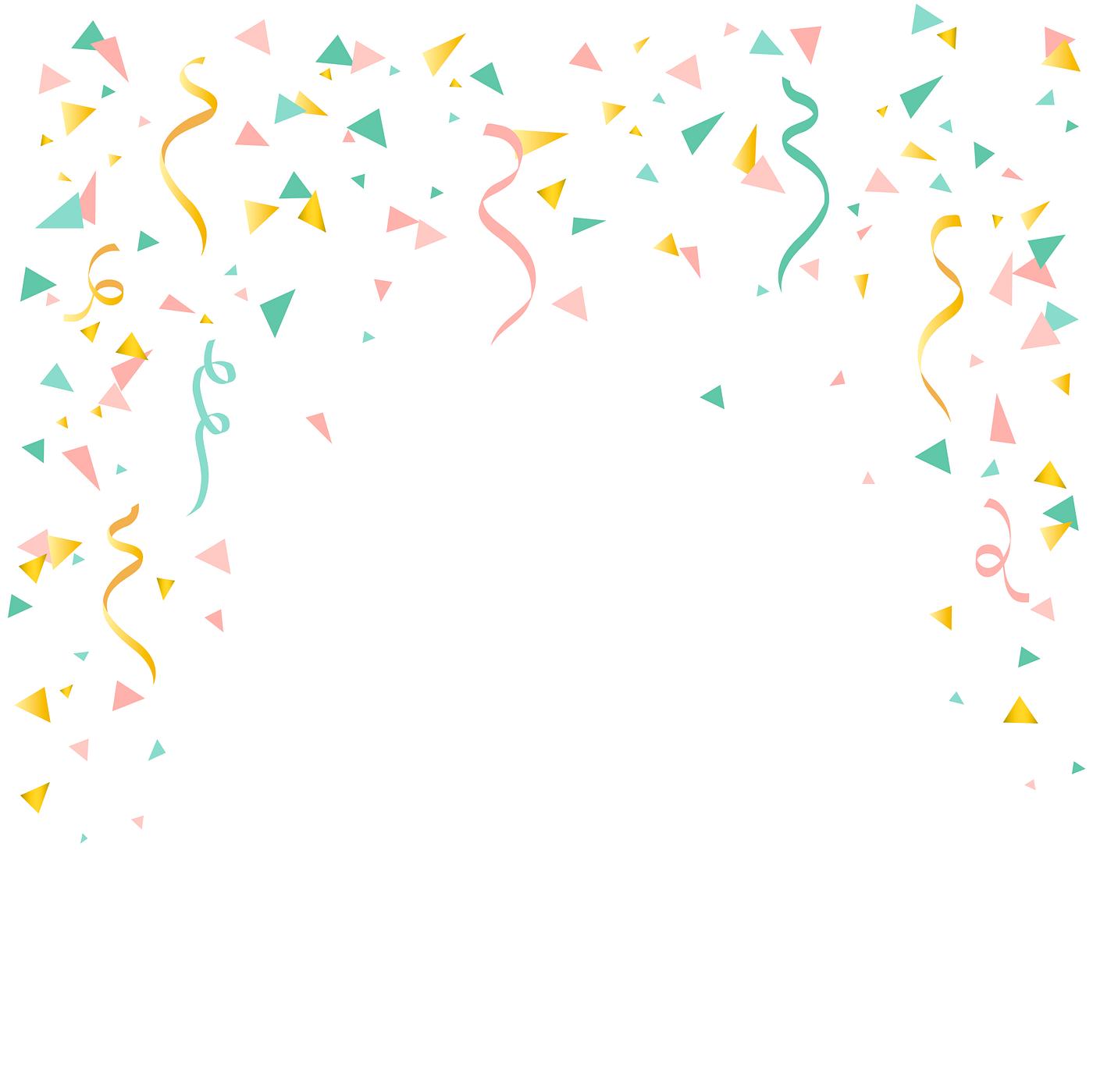 Colorful confetti background explosion vector | Free stock vector - 524840
