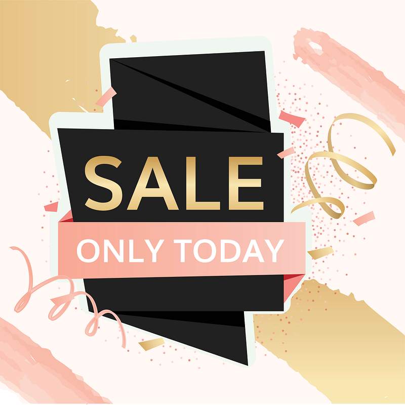 Shop sale only today advertisement | Free Vector - rawpixel