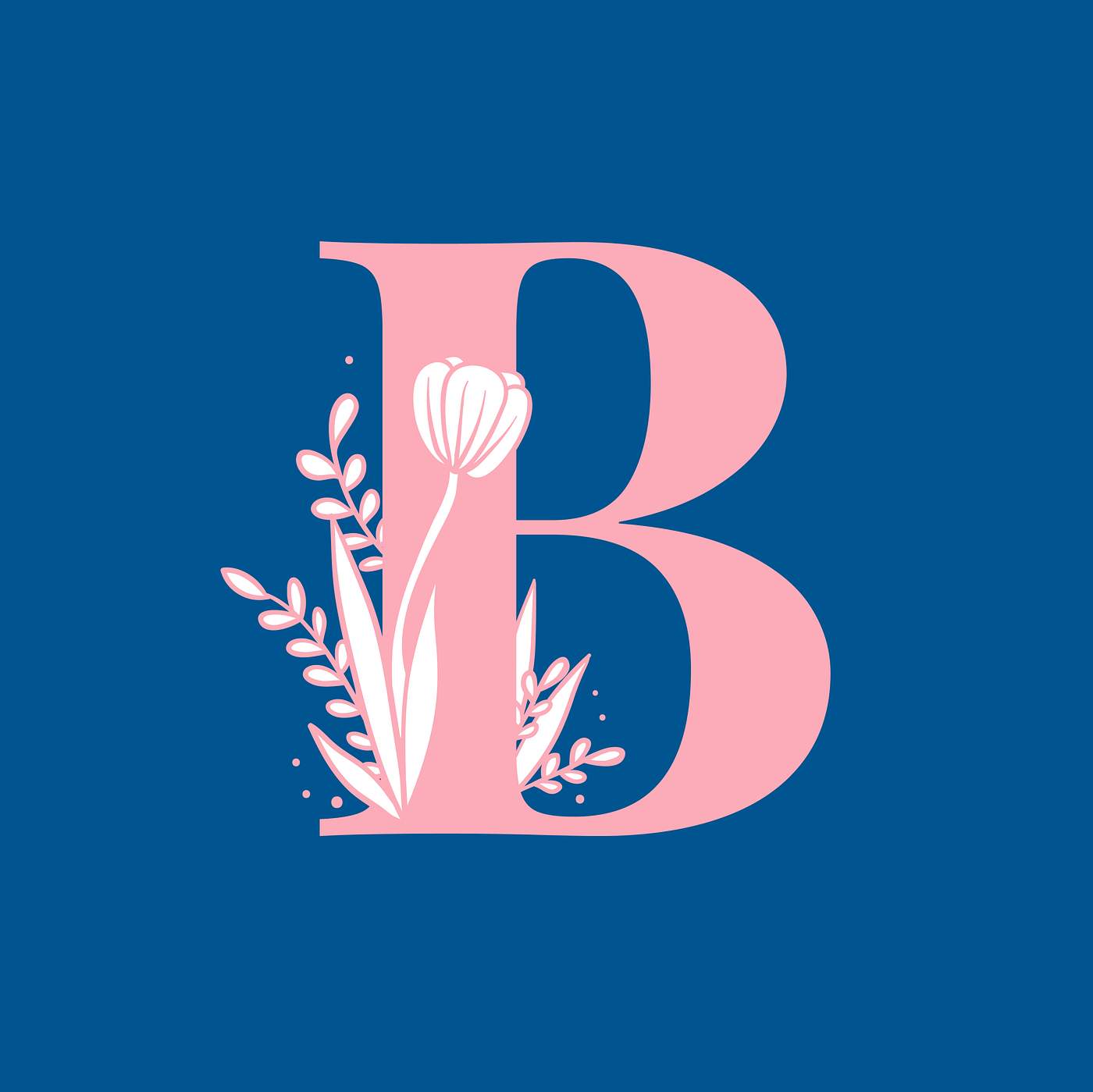 Download Botanical capital letter B vector | Free vector - 532936