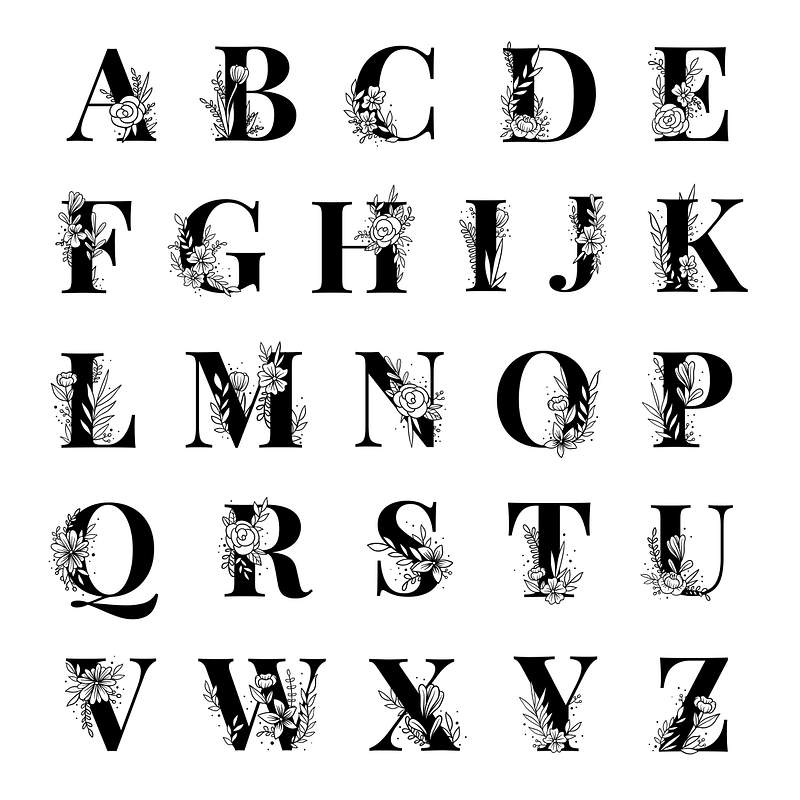 Download Alphabet Free Vector Psd Png Letter Alphabet Calligraphy Fonts Rawpixel