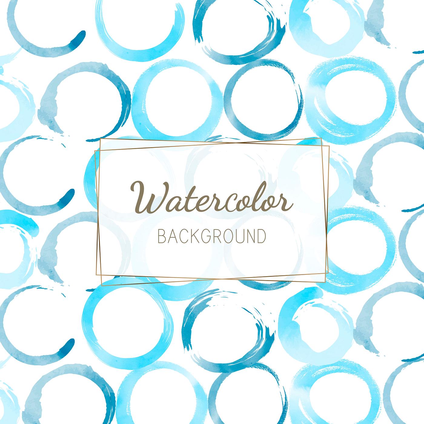 Pastel Blue Watercolor Background Vector Royalty Free Stock