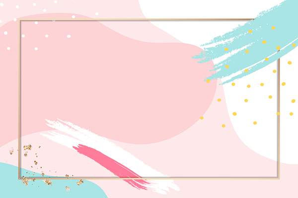 Memphis Patterned Frame Illustration Royalty Free Vector