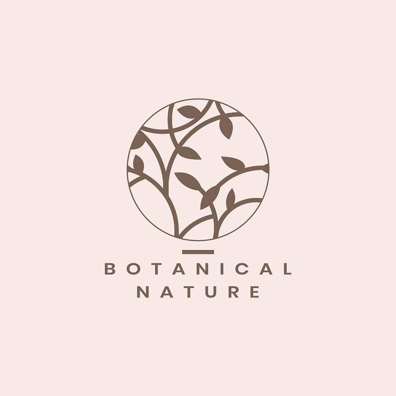 Botanical nature circle badge vector | Free Vector - rawpixel